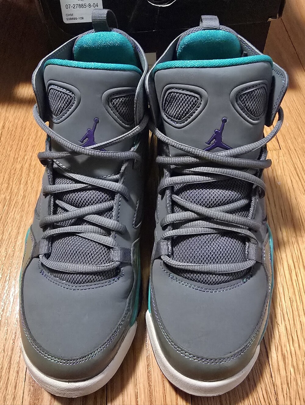 Girls Jordan FLTCLB '91 (GS) - Cool Grey/Ultraviolet